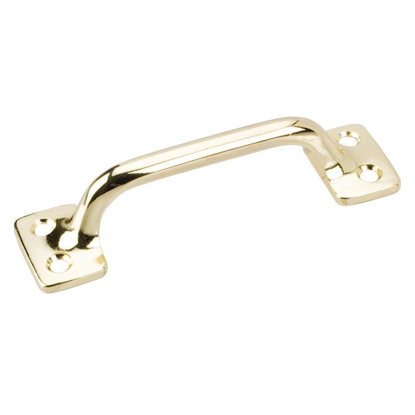 Hardware Resources Sash Pull 4-1/16"x1-1/8" in Polished Brass Finish SP01-PB - main